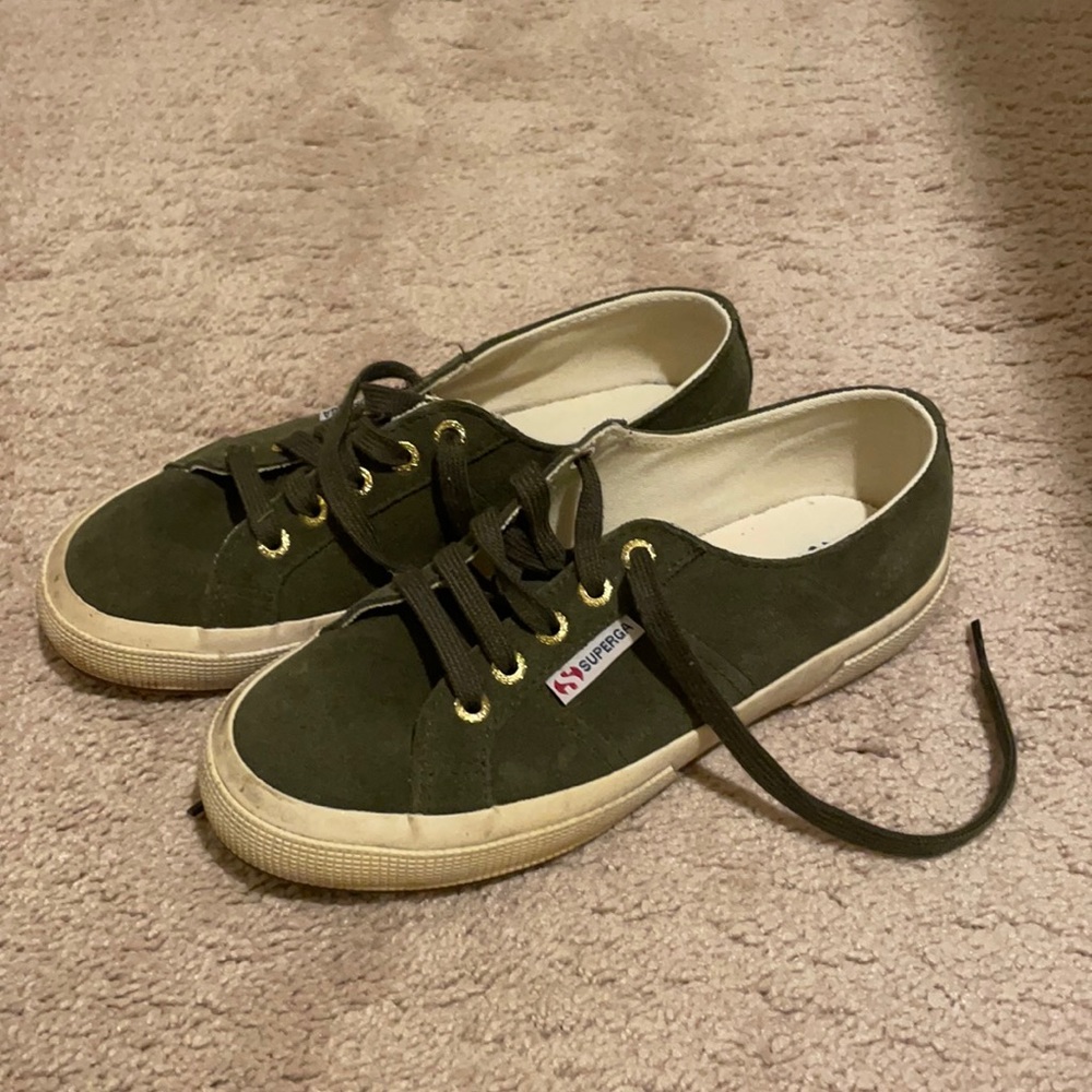 Olive Green Superga Sneakers